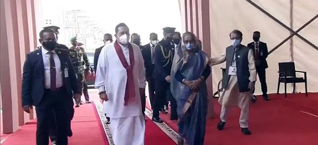 The third day was accompanied by Sri Lankan Prime Minister Mahinda Rajapaksa