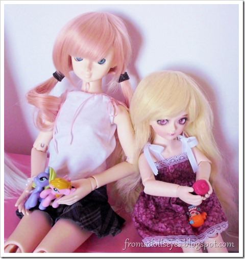 A msd sized ball jointed doll and yosd sized ball jointed doll, both were purchased on sale.