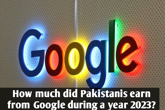 How much did Pakistanis earn from Google during a year 2023?