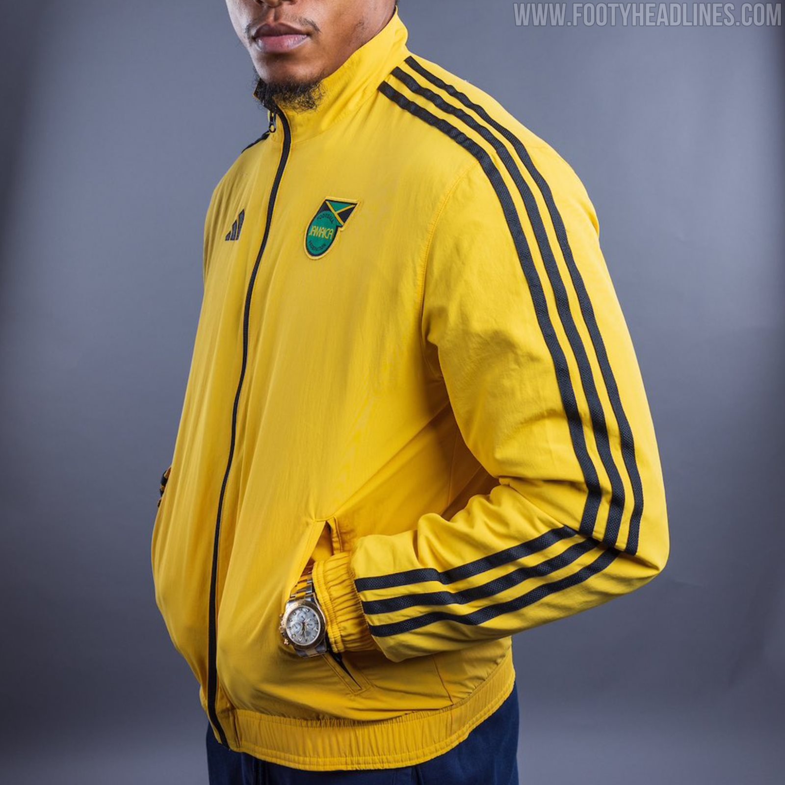 Fully Reversible Adidas Jamaica 2023 Anthem Jacket - 15 Official