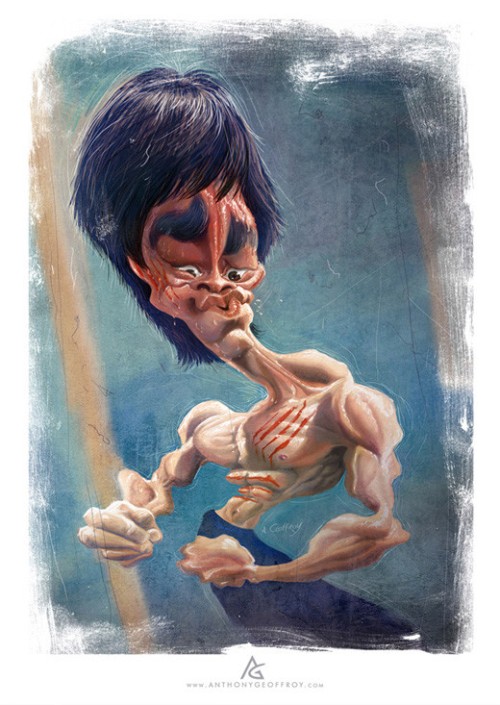 Bruce Lee Caricature