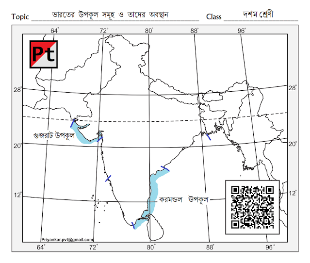 Map Pointing Indian Coast Class 10