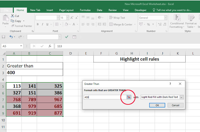 excel conditional formatting