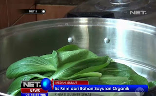 Sayuran dipanen dari hasil kebun sendiri. Yakni tumbuhan sayur yang dikembangkan dengan cara Hidroponik. Ide pengolahan es krim sayur berasal dari teman-teman UKM di Medan, Sumatera Utara. Published on Sep 25, 2017.