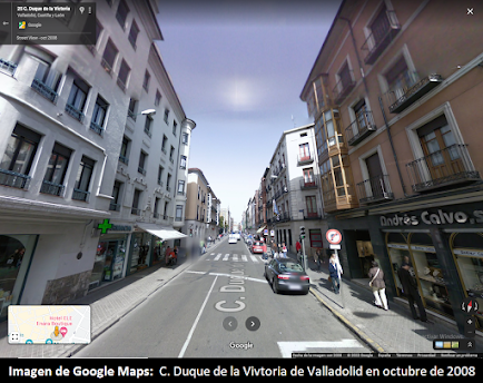 Calle Duque de la Victoria antes Valladolid