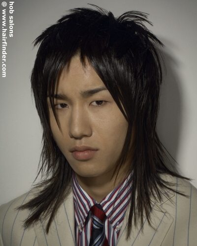 Asian Men Long Trendy Hairstyles 2009.