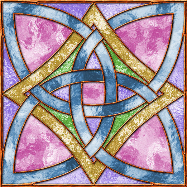 Stained glass knot