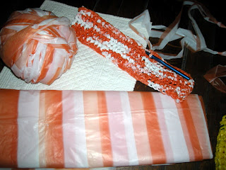 square base of the plarn bag