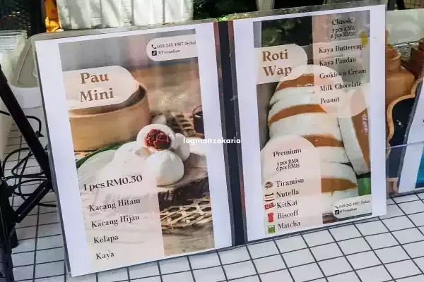 Gambar menu dan harga Roti Wap Viral di Pasir Tumboh Kelantan