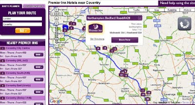 Maps Mania: Finding Hotels Along a Route