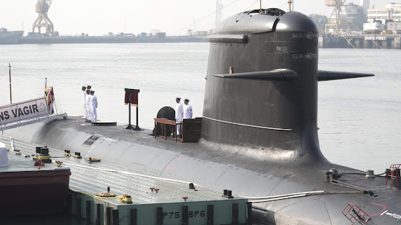 Fifth Scorpene-class submarine INS Vagir commissioned into the Indian Navy