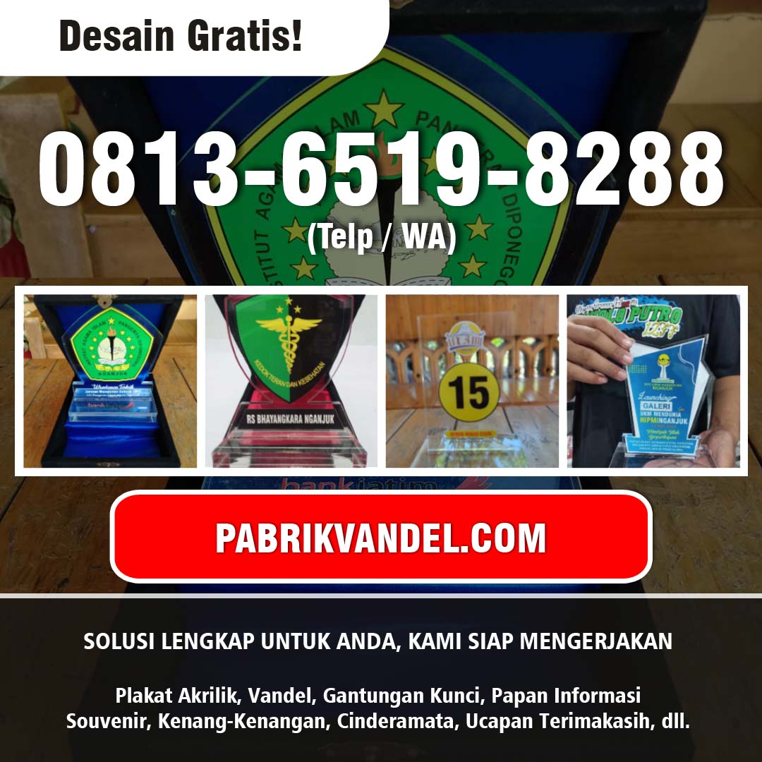 Contoh Plakat Akrilik Grafir