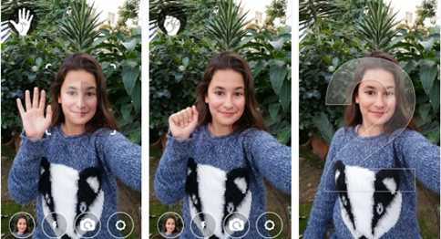 Cara Selfie Menggunakan Telapak Tangan di Android