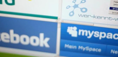 redes sociales mas populares facebook myspace logos