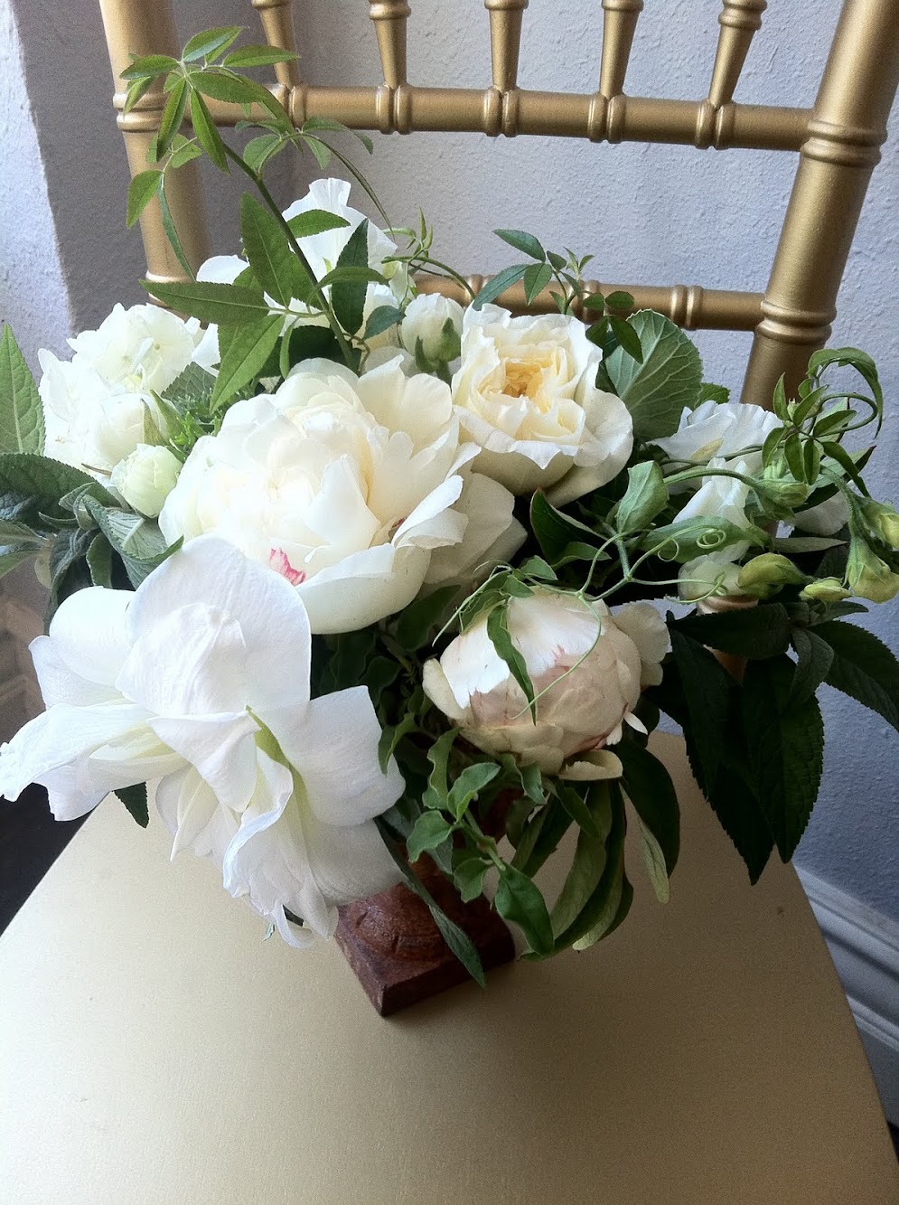 The silk wedding flowers