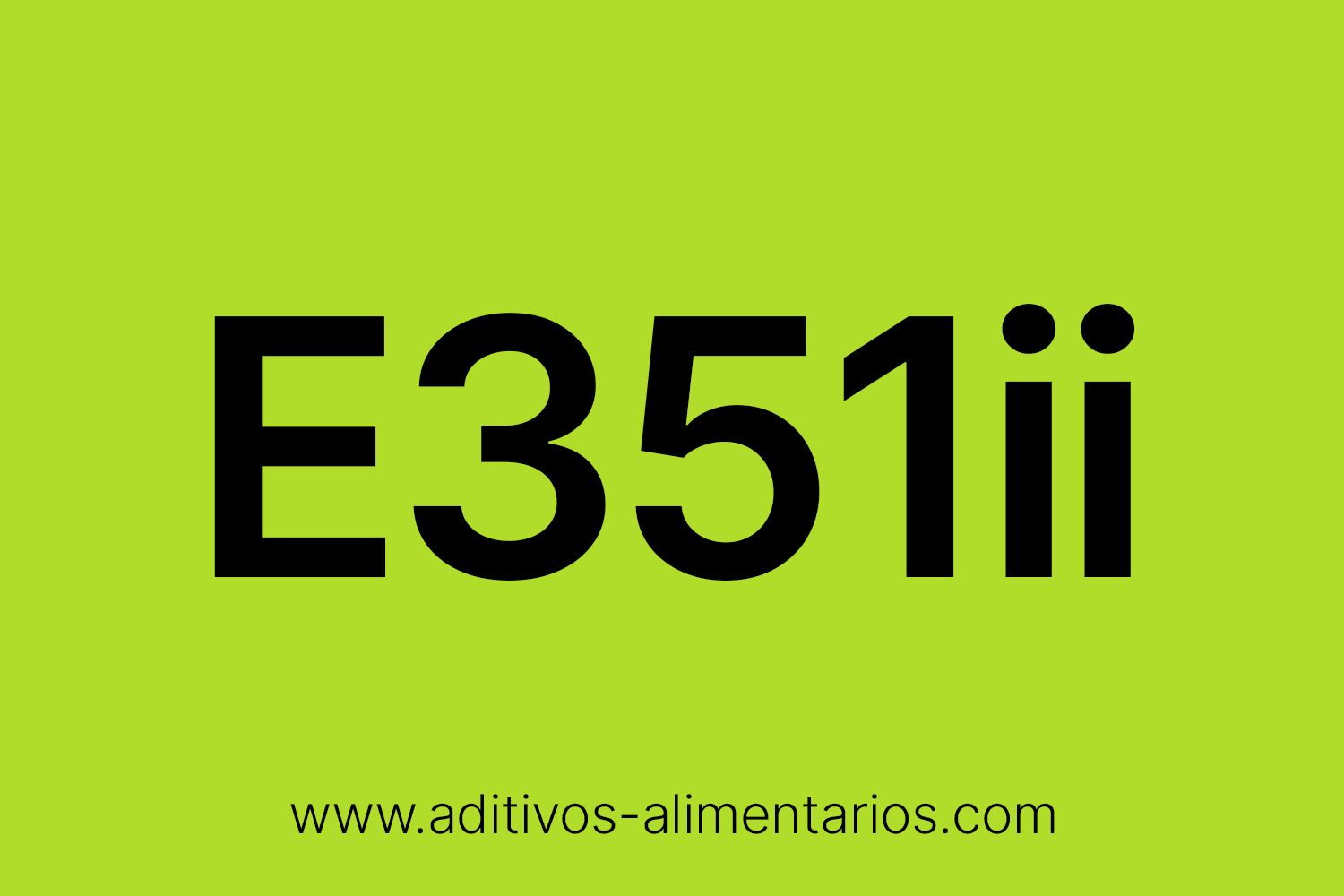 Aditivo Alimentario - E351ii - Malato Ácido de Potasio