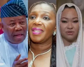 Akpabio Fires Back at Natasha and Joy Nunieh: “Let’s All Go Into the Gutter” - Natasha vs Akpabio,national politics,politics,APC versus PDP, Senate President Godswill Akpabio, former NDDC Acting Managing Director Joy Nunieh and Senator Natasha Akpoti-Uduaghan