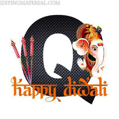 happy diwali Q alphabet image 