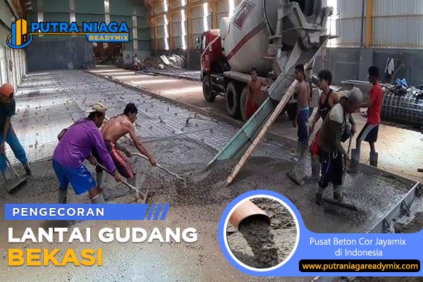 Pengecoran Lantai Gudang di Bekasi Menggunakan Jayamix