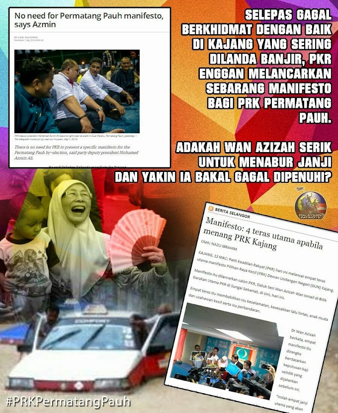 PKR Tak Berani Tabur Janji Di #PRKPermatangPauh Kerana Yakin Bakal Dicapati