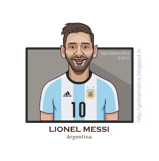 lionel messi cartoon 