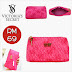 VICTORIA'S SECRET Pouch (White and Pink) ~ RESTOCK!