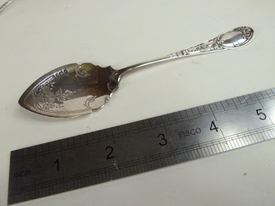 Antique Sterling silver jam spoon 
