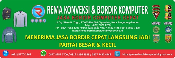 (WA 0877 8252 7700) -  Jasa Bordir Tangerang Murah