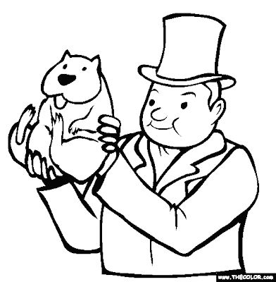 Groundhog Coloring Pages