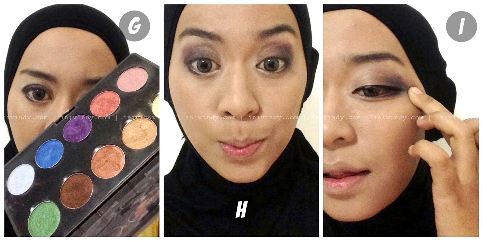 23 Gambar Menarik Tutorial Hijab Pesta Warna Hitam Tahun Ini