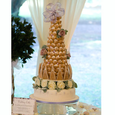 Croquembouche Wedding Cake on French Chateau  French Inspired Wedding Custom  4   The Wedding Cake