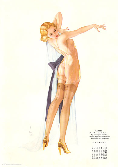 Calendar Art by Alberto Vargas