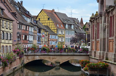 Petite Venice, Little Venice, Colmar, France, Gondola, canals of Colmar