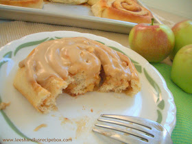 Caramel Apple Cinnamon Rolls | Leesh and Lu's Recipe Box