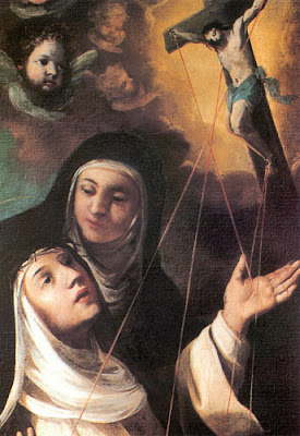 Santa Catalina de Siena Recibiendo los Estigmas de Jesus Crucificado
