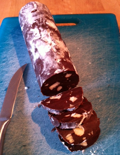 saucisson en chocolat