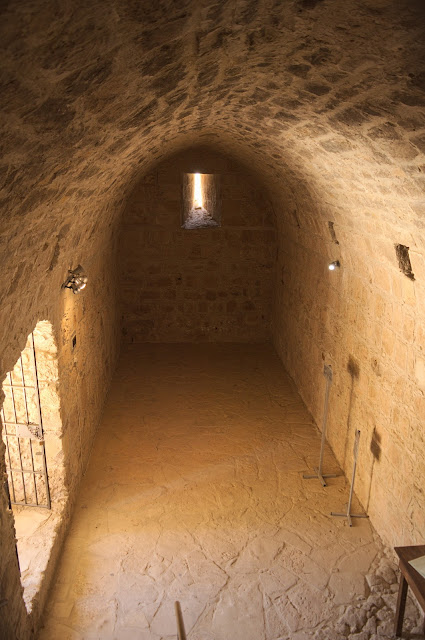 Going to the last floor of the castle, in Kolossi, Cyprus. There is also a small area under this part,  but it was not open to the public