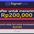 Aplikasi Signal Koin Apk Hasilkan Uang, Bonus Daftar 200k Wow 2022