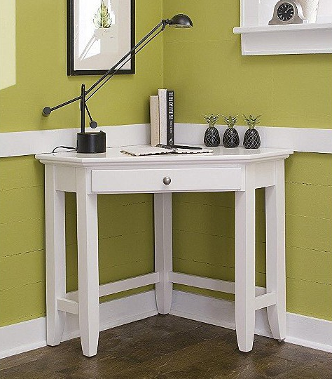 White Corner Desk