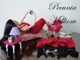 Vestido de Barbie em crochê  por Pecunia MillioM  Barbie lendo