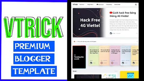 Vtrick V1.9.1 Premium Version Blogger Template Free Download