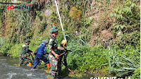 Keindahan Sungai Cikapundung, Rutin Dibersihkan Satgas Sektor 22 Sub 14