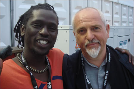 Emmanuel Jal and Peter Gabriel