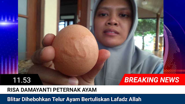 Telor Ayam Berlafadz Allah Menggemparkan Jawatimur Blitar