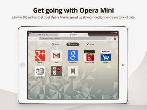 Browser Web mobile Opera Mini