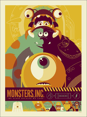 Monstruos poster retro