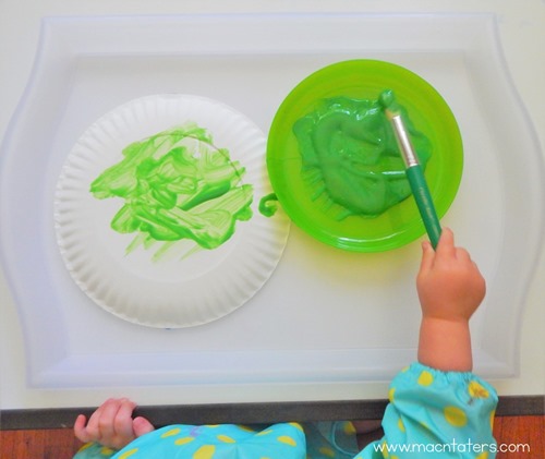 Resist Art Paper Plate Turtle Craft
