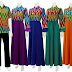 Model  Baju Gamis Motif Rangrang