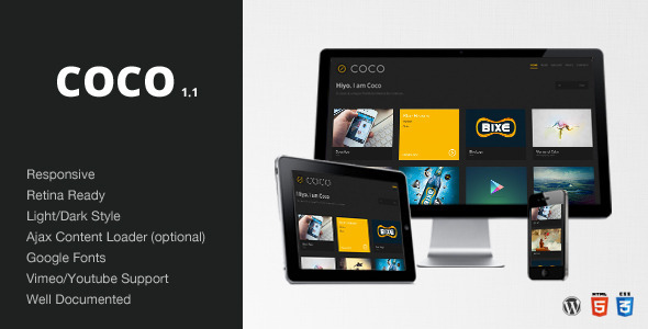Coco - Clean & Minimal Portfolio/Blog Theme - WP - Portfolio Creative