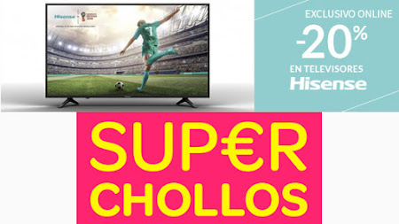 Top 5 ofertas promociones -20% en TVs Hisense y Super Chollos de Carrefour Online